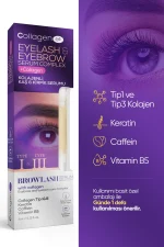 Collagen Life Yeni Nesil Kolajen Caffeine Keratin Vitamin E İçeren Kaş & Kirpik Serumu - Image 2