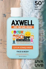AXWELL Kids Sun Cream Çocuk Güneş Kremi Çok Yüksek Koruma Spf 50 100ml - Image 3