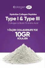 Collagen Life %100 Hidrolize Kolajen Peptitler Biotin Ve 15 Amino Asit İçeren Gıda Takviyesi 50 Günlük - Image 5