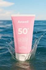 AXWELL Pink Touch Anında Ton Eşitleyici Onarıcı Nemlendirici Pembe Yüz Güneş Kremi Spf50 50 Ml - Image 6
