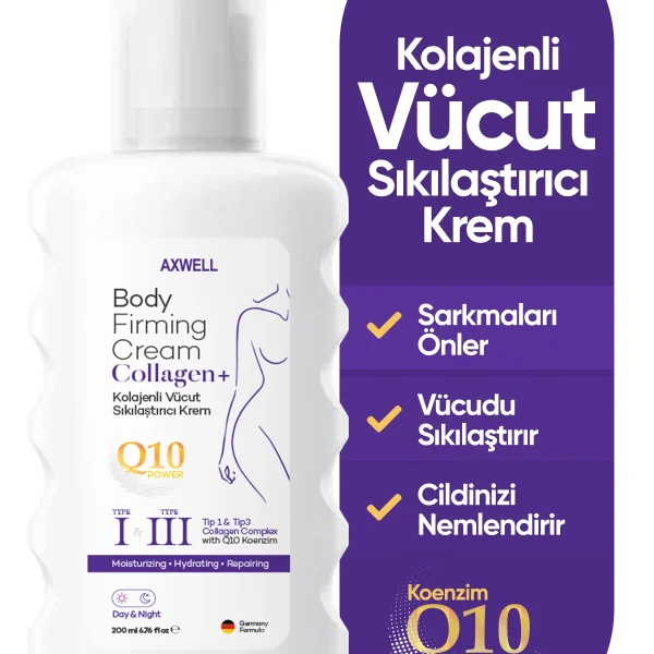Axwell Kolajen&Q10 Vücut Sıkılaştırıcı Krem 200 ml