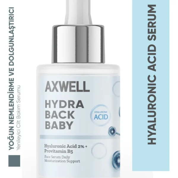AXWELL Yoğun Nemlendirme ve Dolgunlaştırıcı Etkili Yenileyici Hyaluronic Cilt Bakım Serumu